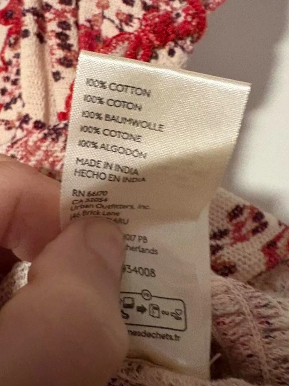 Free People Oh My Baby tee in sand 100% cotton small